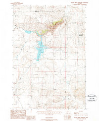 Willow Creek Reservoir 1988 topographic map thumbnail