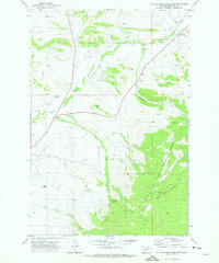 Willow Creek Reservoir 1971 topographic map preview