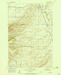 Wilsall 1951 topographic map thumbnail