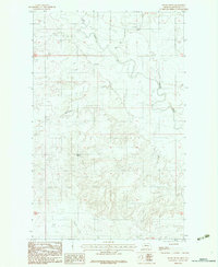 Windy Butte 1983 topographic map thumbnail
