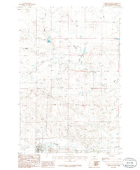 Winnett North 1986 topographic map thumbnail