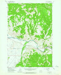 Wise River 1961 topographic map thumbnail