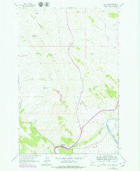 Wolf Creek 1961 topographic map thumbnail