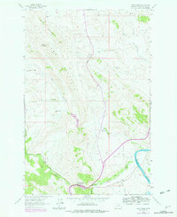 Wolf Creek 1961 topographic map thumbnail