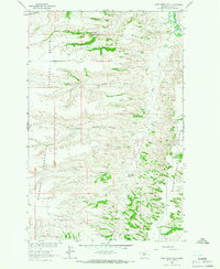 Wolf Creek Falls 1964 topographic map thumbnail