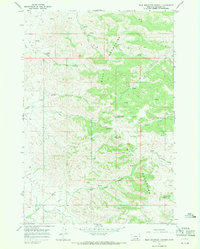 Wolf Mountain Lookout 1967 topographic map thumbnail