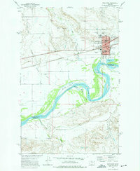 Wolf Point 1972 topographic map thumbnail