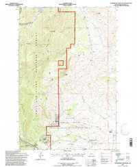 Woodhurst Mountain 1995 topographic map thumbnail