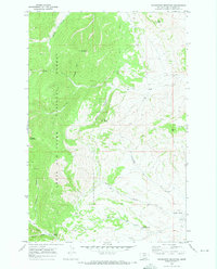 Woodhurst Mountain 1970 topographic map thumbnail