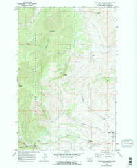 Woodhurst Mountain 1970 topographic map thumbnail