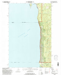 Woods Bay 1994 topographic map thumbnail
