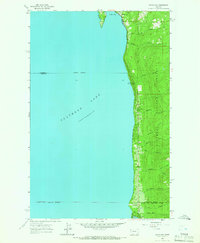 Woods Bay 1964 topographic map thumbnail