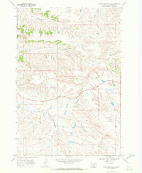 Woody Mountain NW 1969 topographic map thumbnail