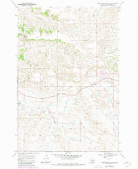 Woody Mountain NW 1969 topographic map thumbnail