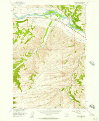 Work Creek 1956 topographic map thumbnail