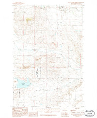 Yellow Water Reservoir 1986 topographic map thumbnail