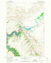Yellowtail Dam 1964 topographic map thumbnail