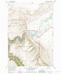 Yellowtail Dam 1964 topographic map thumbnail