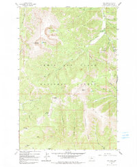 Yogo Peak 1961 topographic map thumbnail