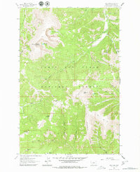 Yogo Peak 1961 topographic map thumbnail