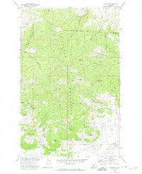 Zortman 1971 topographic map thumbnail