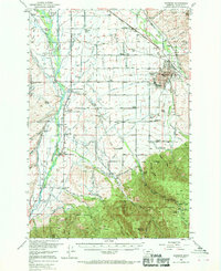 Bozeman 1953 topographic map thumbnail
