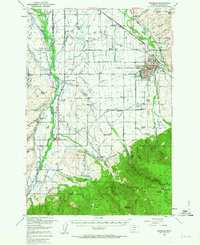 Bozeman 1953 topographic map thumbnail