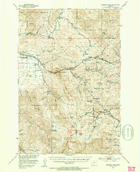 Bozeman Pass 1951 topographic map thumbnail