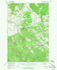 Bozeman Pass 1951 topographic map thumbnail