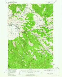 Bozeman Pass 1951 topographic map thumbnail