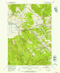 Bozeman Pass 1951 topographic map thumbnail