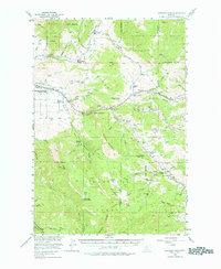 Bozeman Pass 1951 topographic map thumbnail