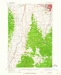 Butte South 1961 topographic map thumbnail