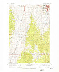 Butte South 1961 topographic map thumbnail
