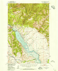 Canyon Ferry 1950 topographic map thumbnail