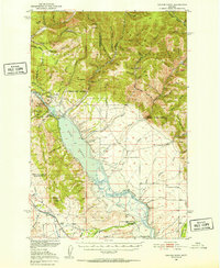 Canyon Ferry 1950 topographic map thumbnail