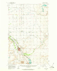 Choteau 1960 topographic map thumbnail