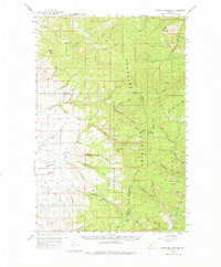 Cleveland Mountain 1959 topographic map thumbnail