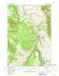 Cliff Lake 1950 topographic map thumbnail