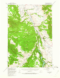 Cliff Lake 1950 topographic map thumbnail