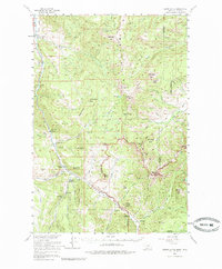 Crown Butte 1955 topographic map thumbnail