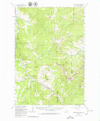 Crown Butte 1955 topographic map thumbnail