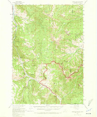 Crown Butte 1955 topographic map thumbnail