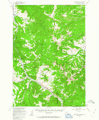 Crown Butte 1955 topographic map thumbnail