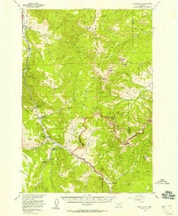 Crown Butte 1955 topographic map thumbnail