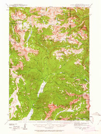 Cutoff Mtn 1942 topographic map thumbnail
