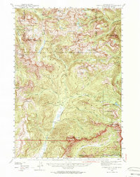 Cutoff Mtn 1942 topographic map thumbnail