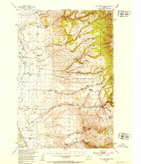 Duck Creek Pass 1950 topographic map thumbnail