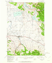 East Helena 1950 topographic map thumbnail