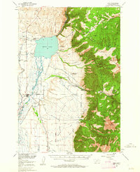 Ennis 1949 topographic map thumbnail